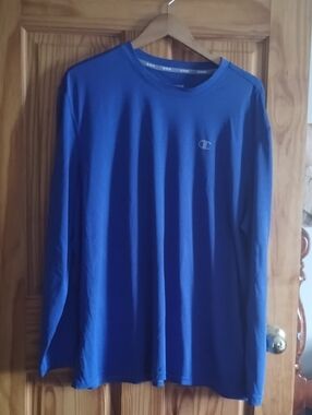 Champion Royal Blue Long Sleeve Crewneck Shirt